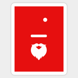 Minimal Santa Claus Sticker